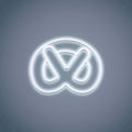 Bagel Neon Sign glowing brightly, creating a fun and unique focal point for any room.