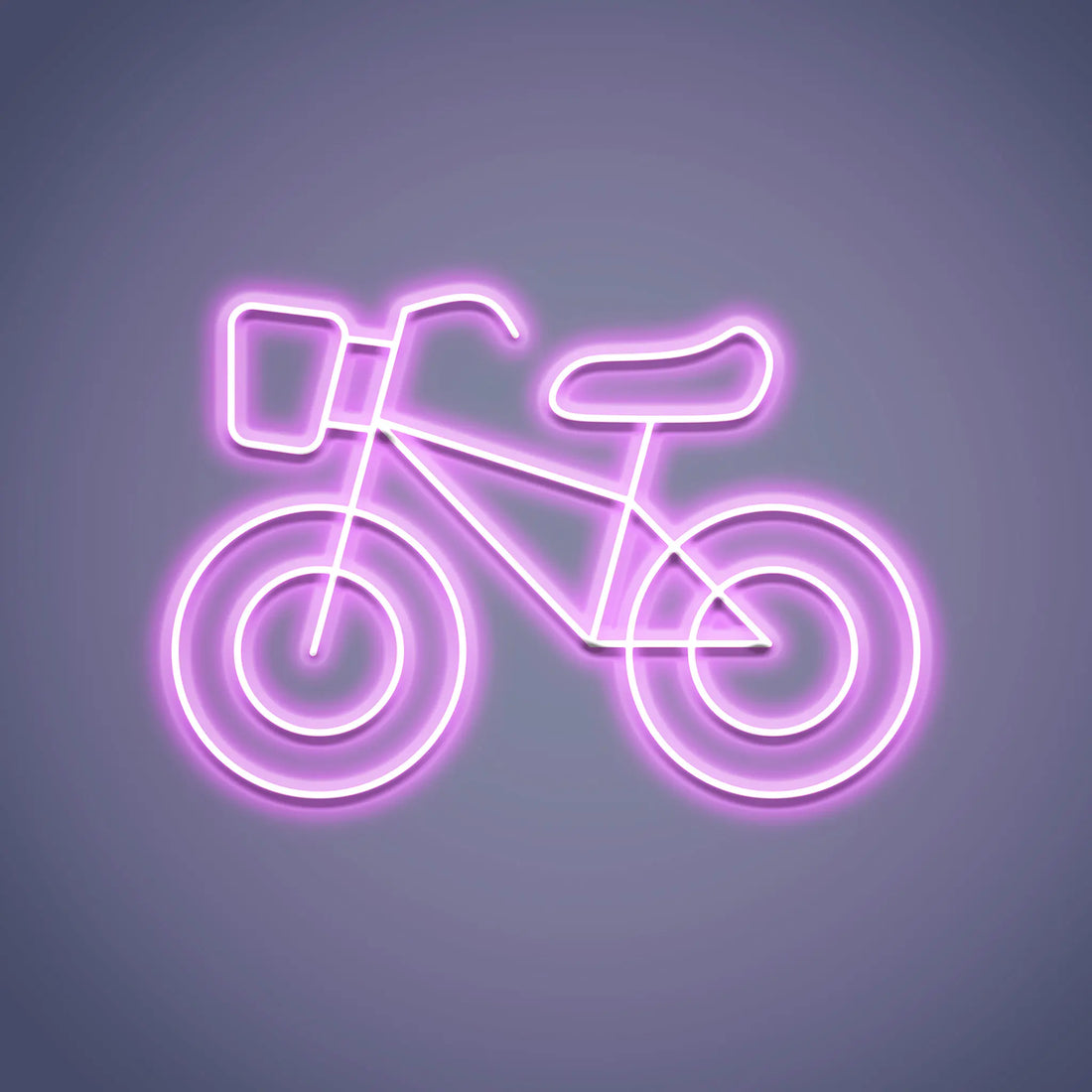 Glow Cycle Neon Light lit up with bright neon colors, bringing a sense of action and excitement to any room.