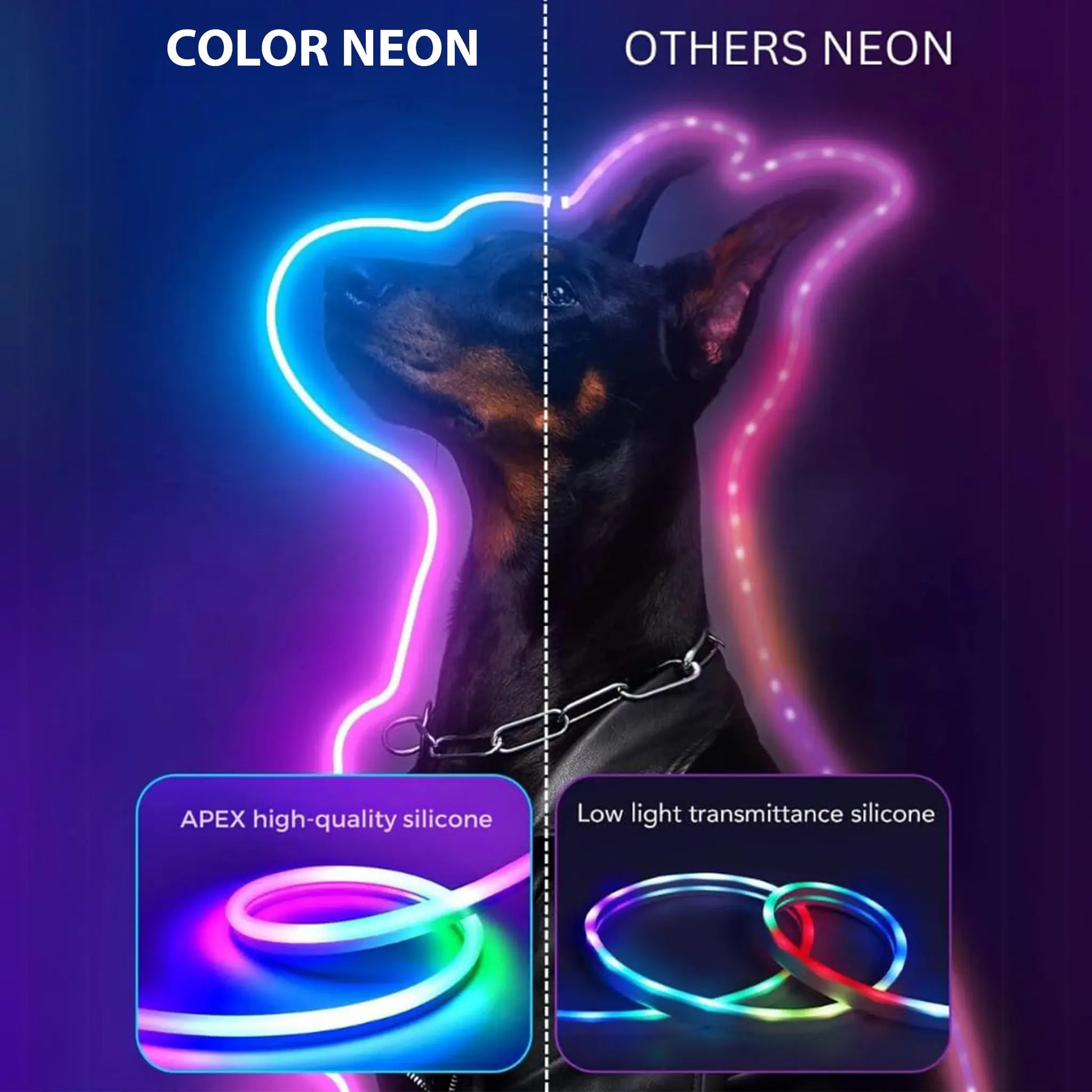 Neon Rope Light with Multiple Color Options
