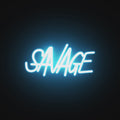 Watch the Savage Neon Light illuminate, bringing bold energy and style to any space with its vibrant design.